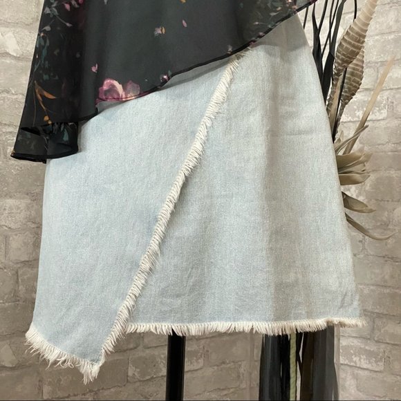 Minkpink Fringe Jean Mini Skirt 🎉HOST PICK🎉 - Picture 9 of 16